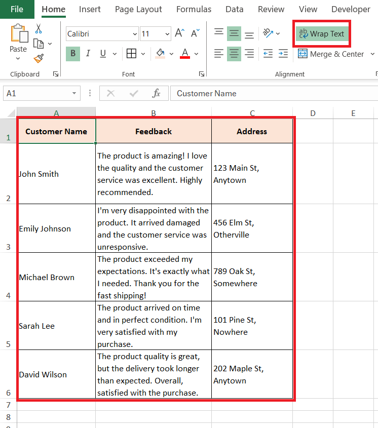 How to Wrap Text