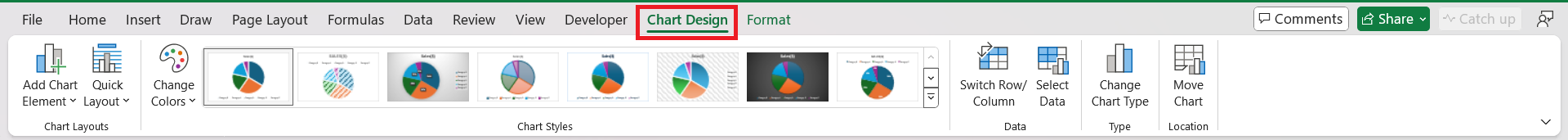 Draw a Pie Chart in Excel