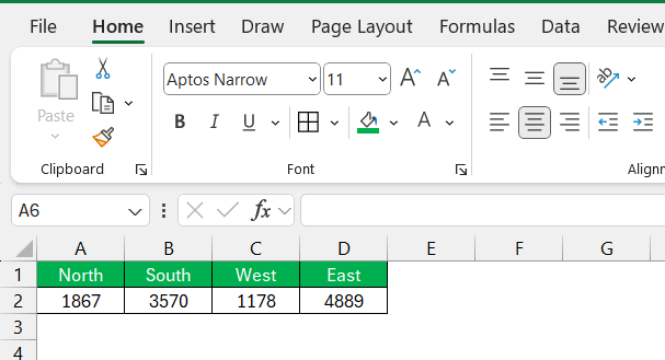 HLOOKUP