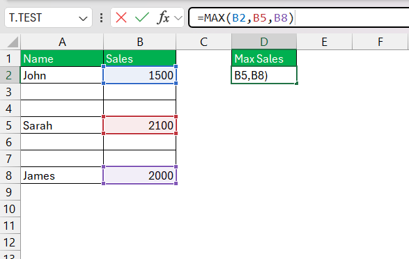 max function