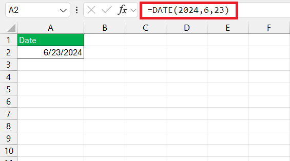 Day of Week Formula in Excel