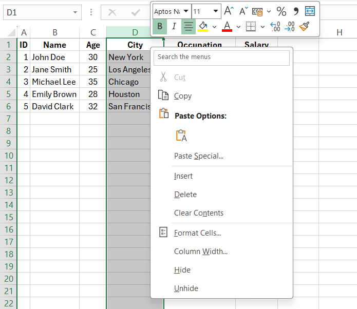 How to Add Columns in Excel