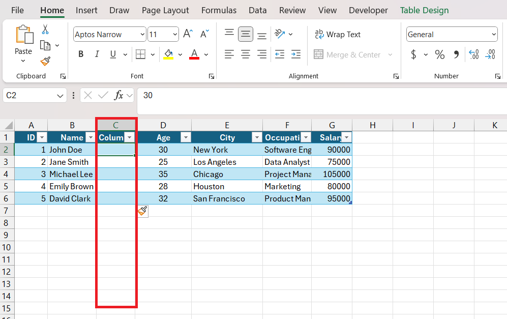 How to Add Columns in Excel