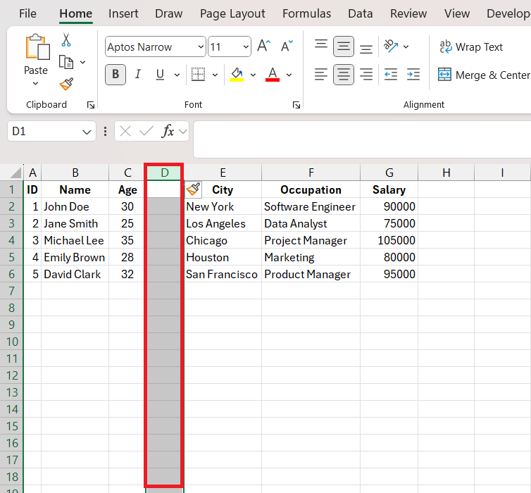 How to Add Columns in Excel