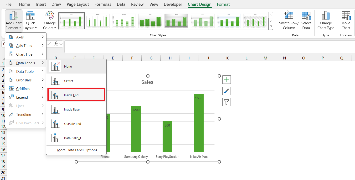 Add Data Labels