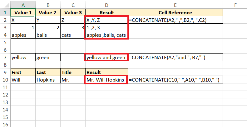 concatenate