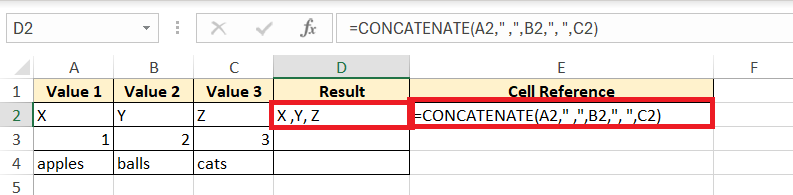 concatenate