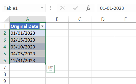 date as a number