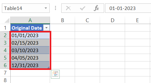 date as a number