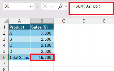 How to Hide a Formulas in Excel