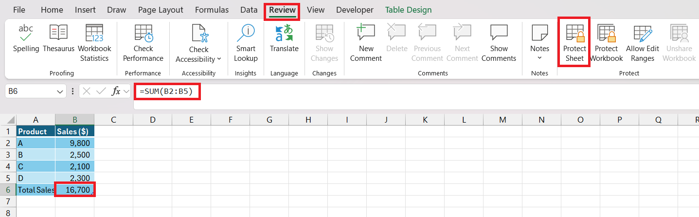 How to Hide a Formulas in Excel