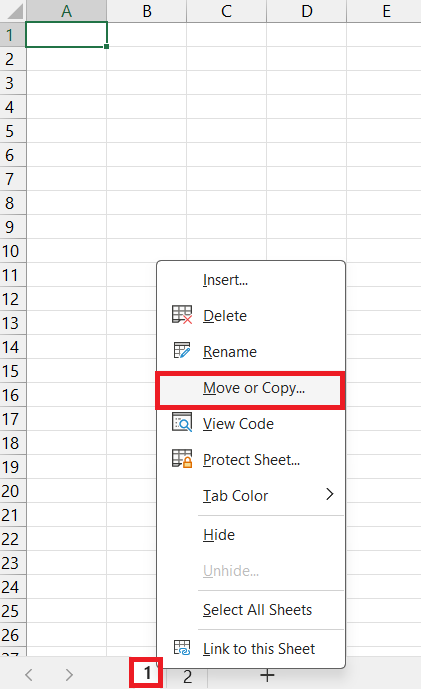 How to Duplicate a Sheet in Excel
