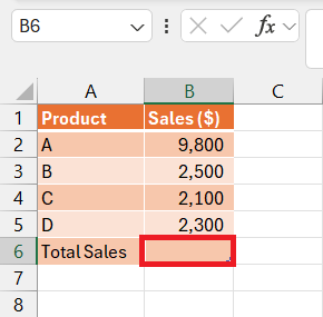 How to Sum a Column in Excel