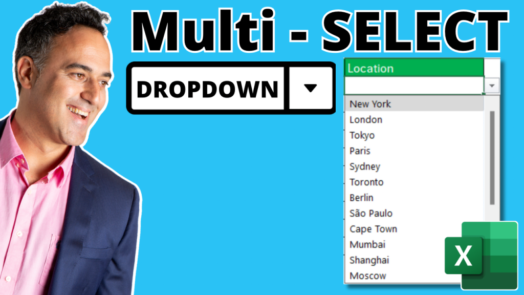 Excel multi select dropdown