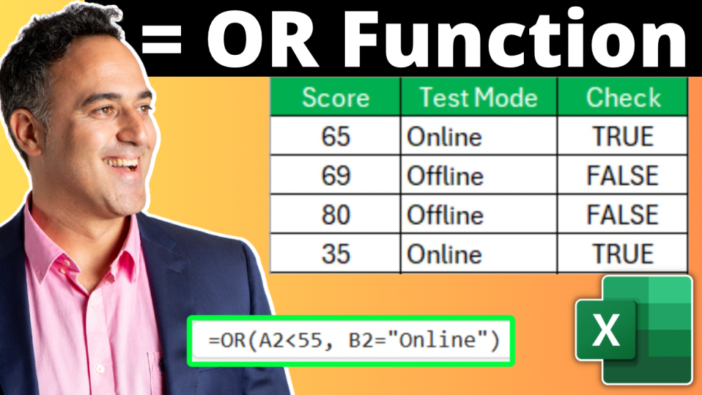 Or function in excel