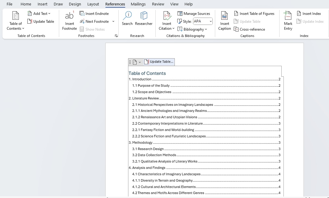 How To Align Table Of Contents In Ms Word Table Infoupdate How To Align Table Of Contents In Ms Word Table Infoupdate