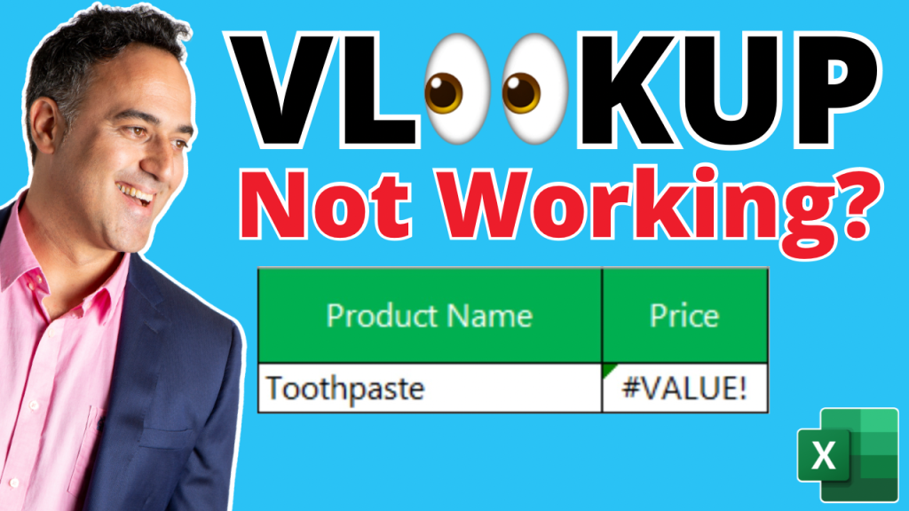 Vlookup not working in excel