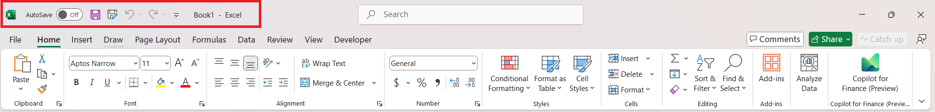 Can't Find Quick Access Toolbar in Excel