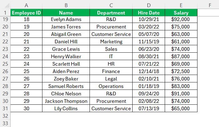 How to Freeze Rows in Excel