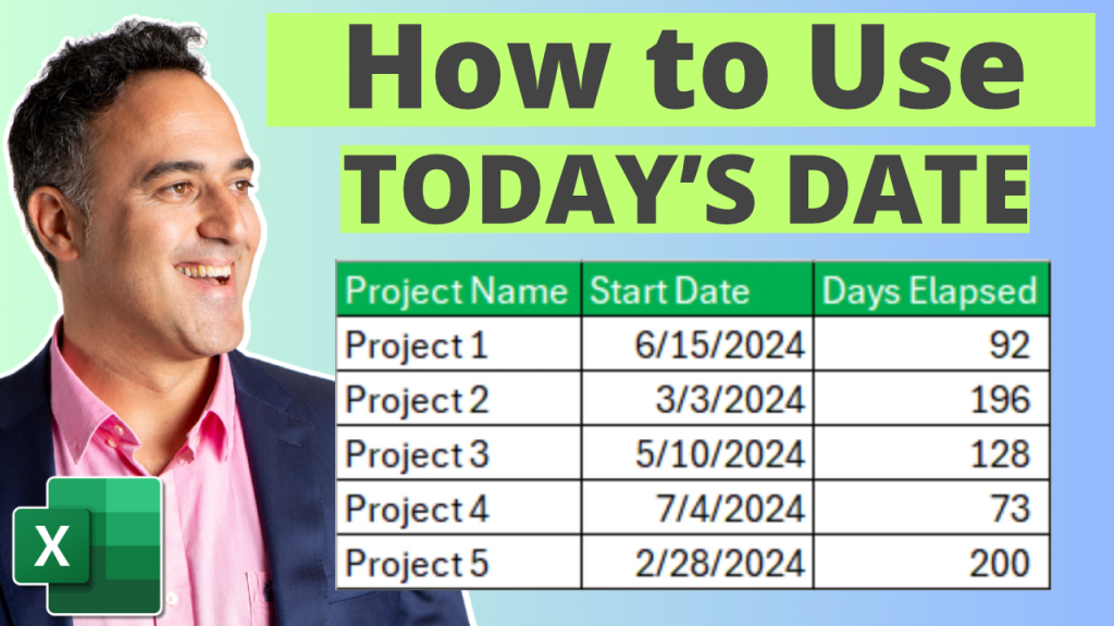 Formula for todays date in excel
