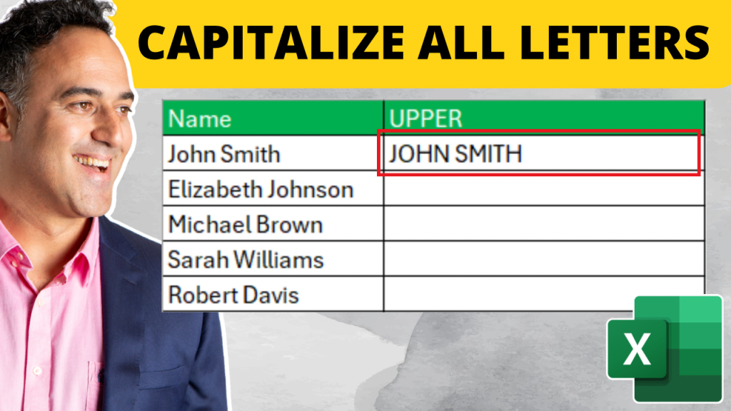 How to capitalize all letters