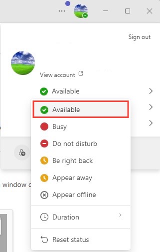 microsoft teams shows offline