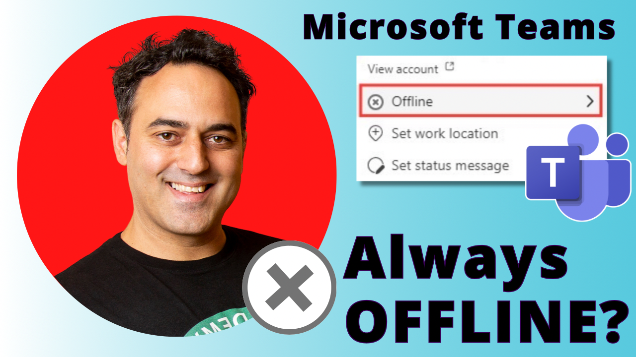 microsoft teams shows offline