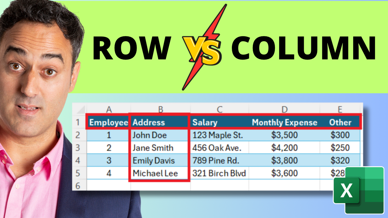 The Ultimate Guide To Row Vs Column Differences In Excel MyExcelOnline The Ultimate Guide To Row Vs Column Differences In Excel MyExcelOnline
