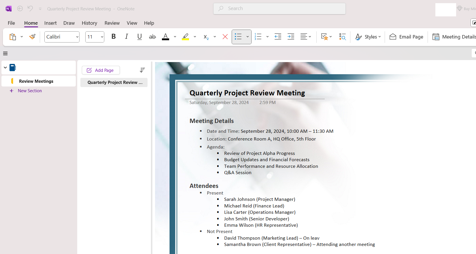 Copilot in OneNote
