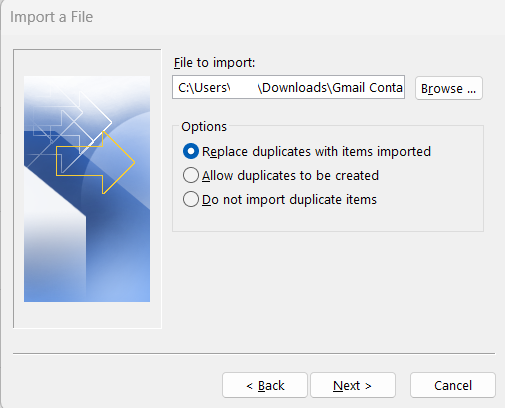 sync contact between outlook and gmail contact