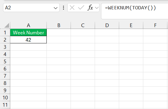 How Many Weeks in a Month in Excel