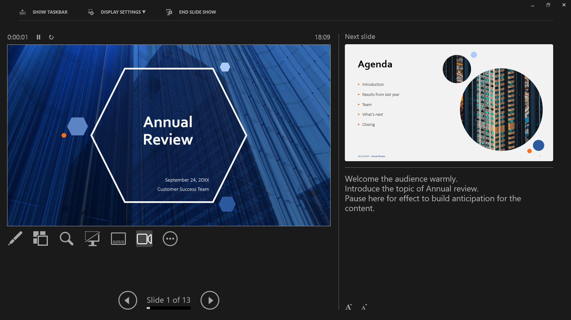 View Notes in PowerPoint Slides