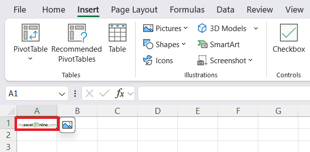 Insert Image in Cell in Excel