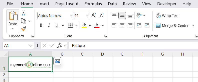 Insert Image in Cell in Excel