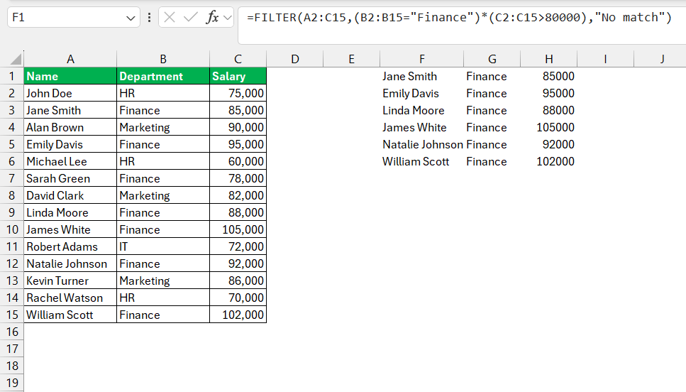 filter function with multiple criteria