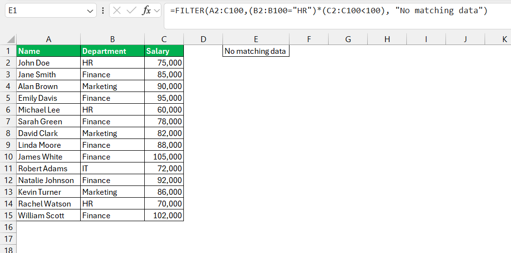 excel filter function multiple criteria