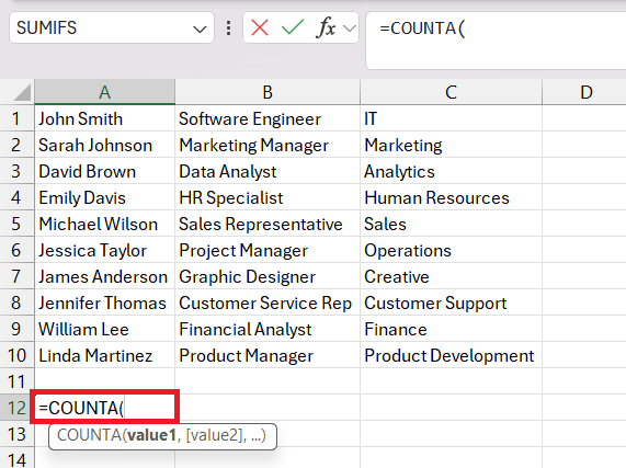 Count If Cells Contains Text in Excel
