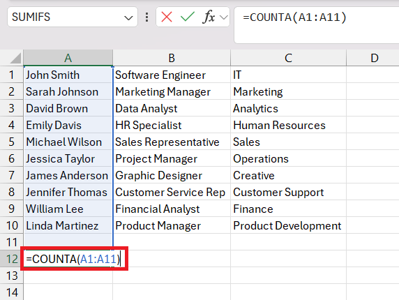 Count If Cells Contains Text in Excel