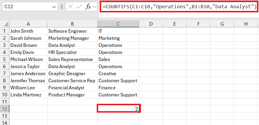 Count If Cells Contains Text in Excel