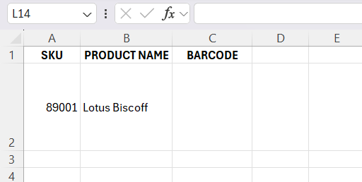 Barcode Font in Excel