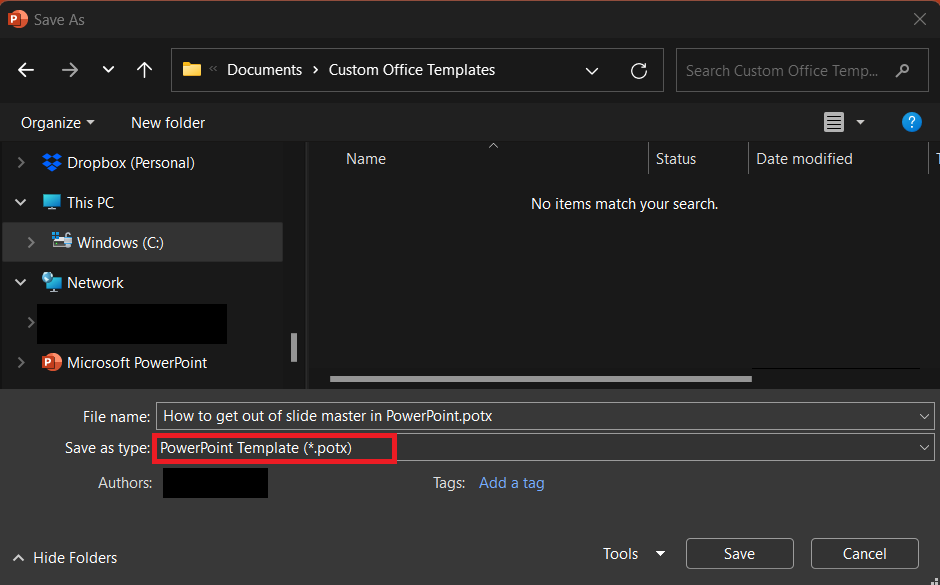 Get out of Slide Master in PowerPoint
