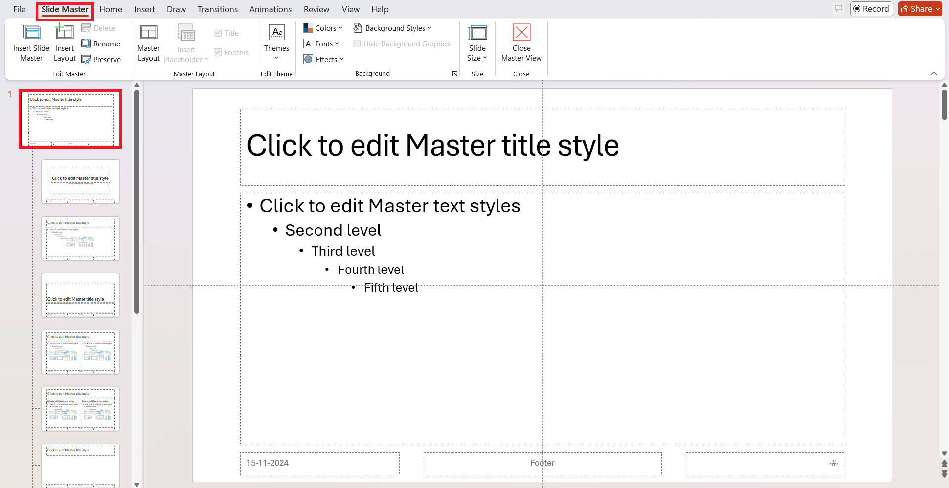 Draft Watermark in PowerPoint
