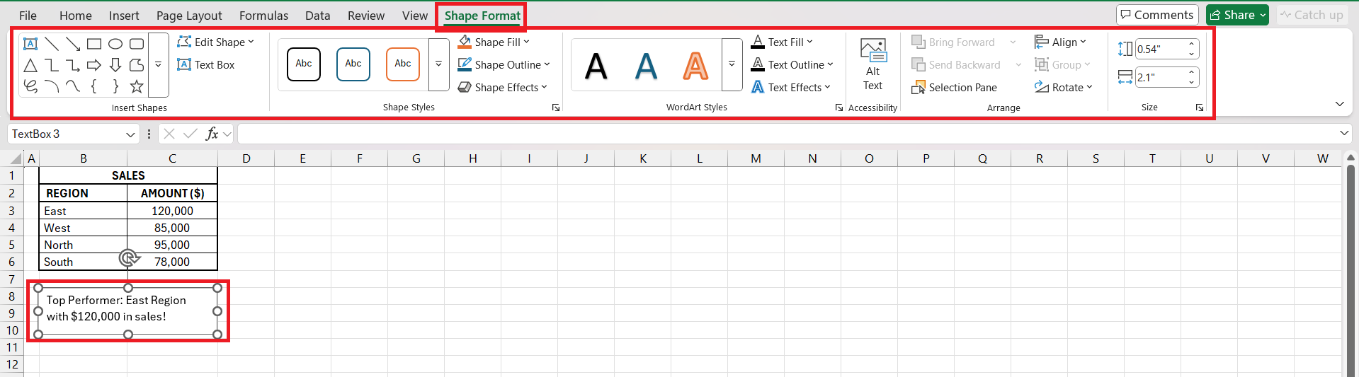 How to Insert Text Box in Excel