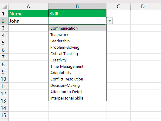 How to Drop-down list in Excel with Multiple Selections