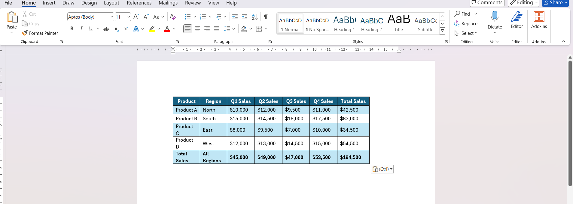 convert excel to word