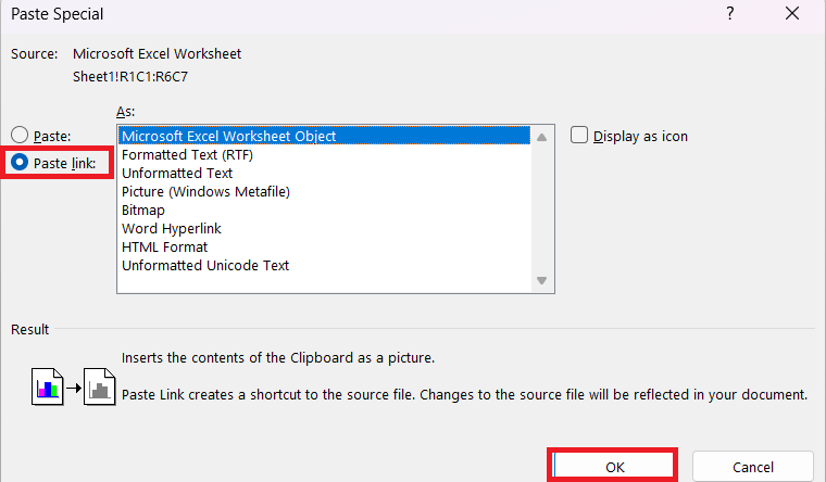 convert excel to word