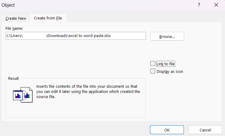 convert excel to word