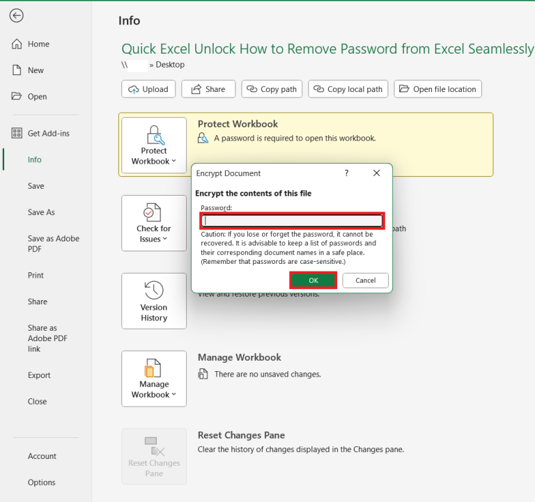 How to remove password from excel fast myexcelonline