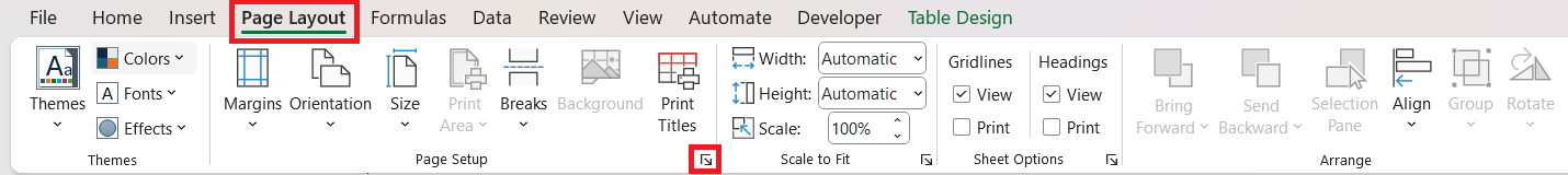 How to Print an Excel Spreadsheet