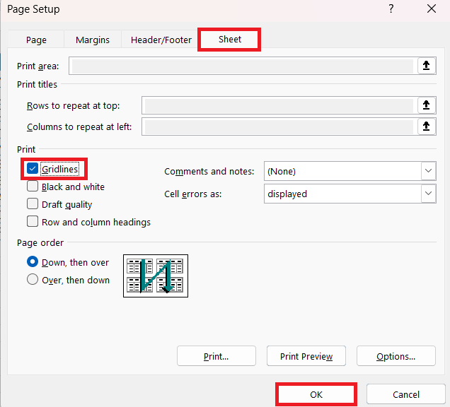 How to Print an Excel Spreadsheet